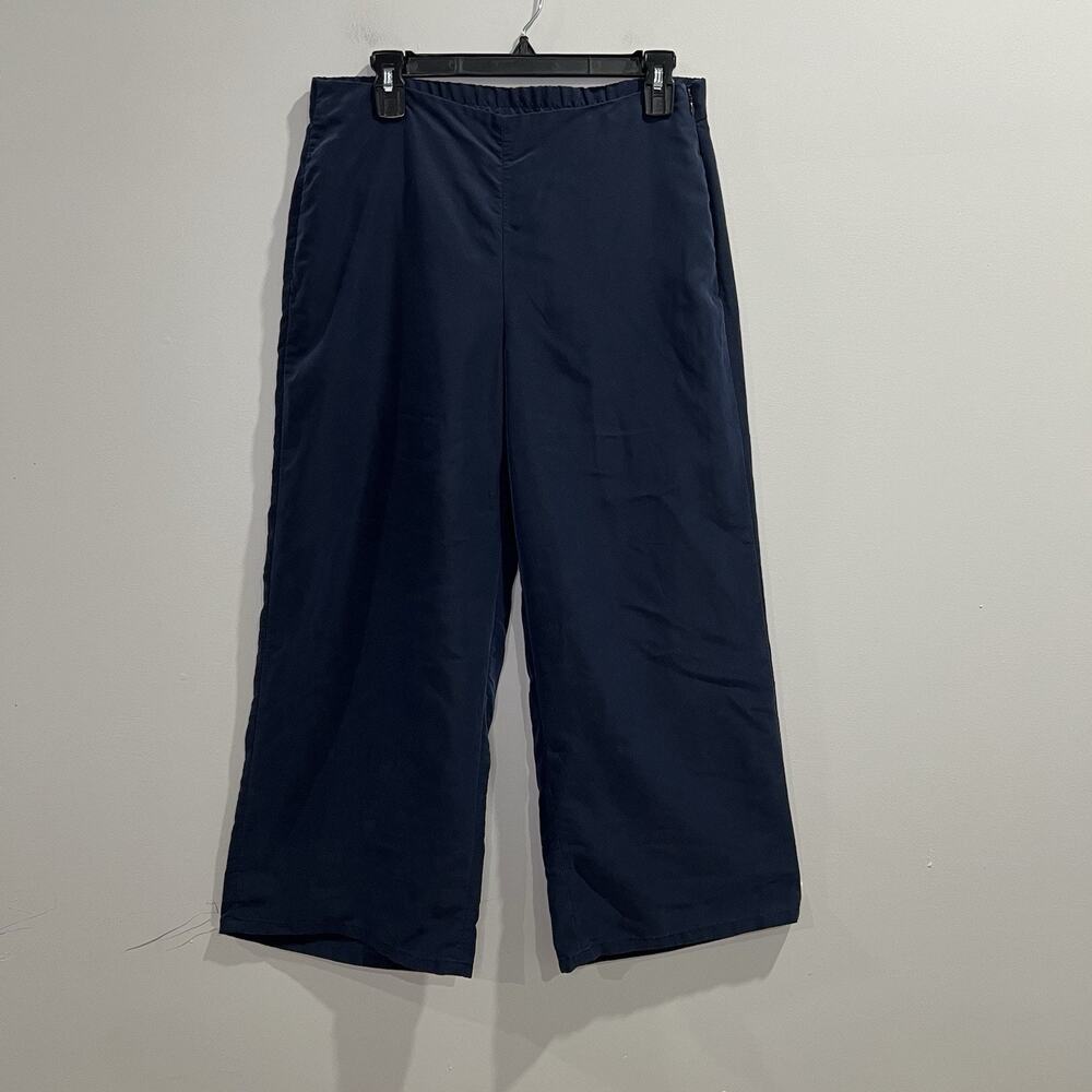 J. Jill Cropped Wide Leg Pant Size‎ S Navy Women’s Casual Pants